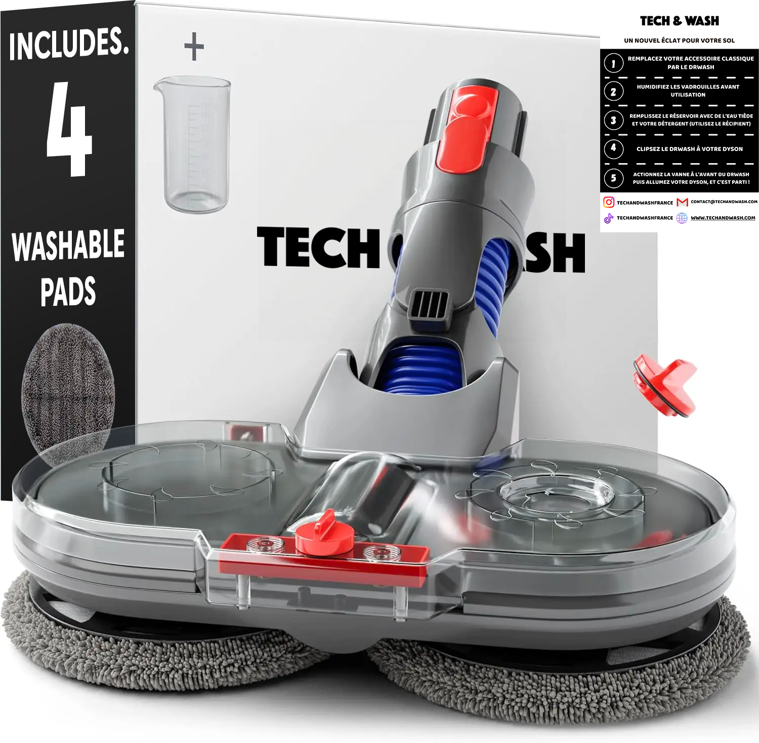 Drwash compatible with your Dyson (V6 to V15)